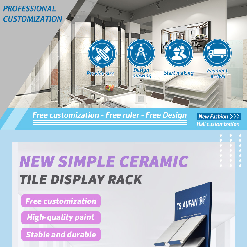 Custom Ceramic Stainless Steel Stone Quartz Granite Marble Floor Standing Ceramic Ring Display Rack