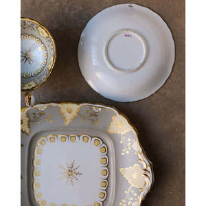 Servizio da tè in porcellana inglese grigio e crema del primo decennio del XIX secolo - Product Image 6