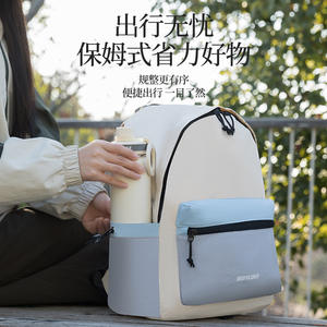 กระเป๋าเป้สะพายหลังแบบลำลอง Beenlove ขนาด 20 ลิตร พับเก็บได้ สำหรับเดินทางกลางแจ้ง ดีไซน์สีสันตัดกัน สายสะพายไหล่ ช่องซิปด้านใน - Product Image 1