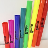 Colorful 8-Tone Bassoon Orff Octave Educational Plastic Instrument with Rope for Kids' Enlightenment