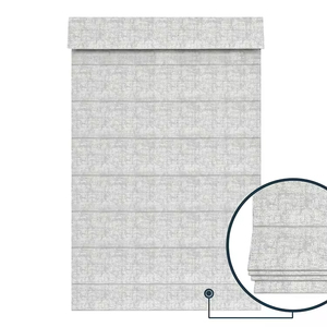 SAMADHI Stores romains sur mesure filtrant la lumière, en tissu d'intérieur avec protection UV, lavables, rideaux et cantonnières - Product Image 4