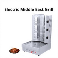 Four à barbecue électrique commercial personnalisé, grill à viande rotatif, garantie pour le Moyen-Orient, machine à shawarma turque