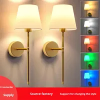 Applique murale LED magnétique rechargeable style nordique moderne minimaliste Pour chevet salon escalier couloir Avec USB C tac