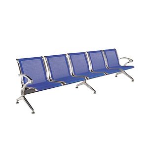 เก้าอี้พักคอยสนามบิน 4 ที่นั่ง โครงเหล็กโครเมียมคุณภาพสูง ทำจากสแตนเลส - Product Image 4