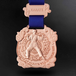 Médailles sportives en métal personnalisées pour les événements scolaires et les marathons, médailles d'or, d'argent et de bronze avec logo pour cadeaux promotionnels - Product Image 3