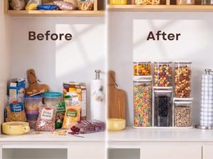 Wholesale Pop up Airtight Cereal Food <b>Storage</b> <b>Containers</b> BPA-Free with Lids for Grain Rice Snacks Jars Kitchen Organizer - Product Image 3
