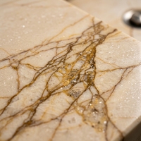 OEM/ODM, qualité supérieure, pierre naturelle, marbre Sofitel Gold, comptoir en marbre beige, meuble-lavabo en marbre pour décoration de salle de bain haut de gamme