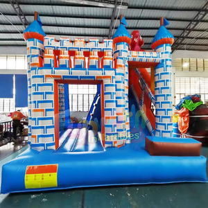 Castillo inflable de dragón para niños pequeños, con tobogán y piscina de pelotas, de calidad comercial, para uso en interiores. - Product Image 4