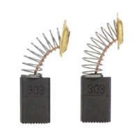 191963-2 CB303 Meilleure vente Ensemble de balais de charbon de rechange pour perceuse et meuleuse électriques, compatible avec 9015B 9016B 9077 9227CB 9403