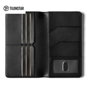 TILONSTAR TPW100 Couverture de passeport de haute qualité Conception personnalisée Logo Porte-passeport ordinaire Portefeuille de voyage RFID Porte-passeport - Product Image 3