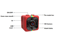 Kamera Mini SQ11 Jaringan HD 1080P, Kamera CCTV Mini Terkecil, Kamera Bank Pengisian Penglihatan Malam IR