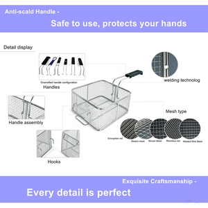 OEM chuyên nghiệp bền kim loại Nồi chiên giỏ tùy chỉnh bán buôn dây lưới từ nhà cung cấp - Product Image 4