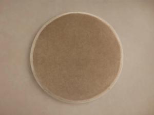 Petit banc de <span class=keywords><strong>pied</strong></span> rond en velours marron moderne Tabouret d'appoint de luxe pour salon et chambre à coucher - Product Image 3