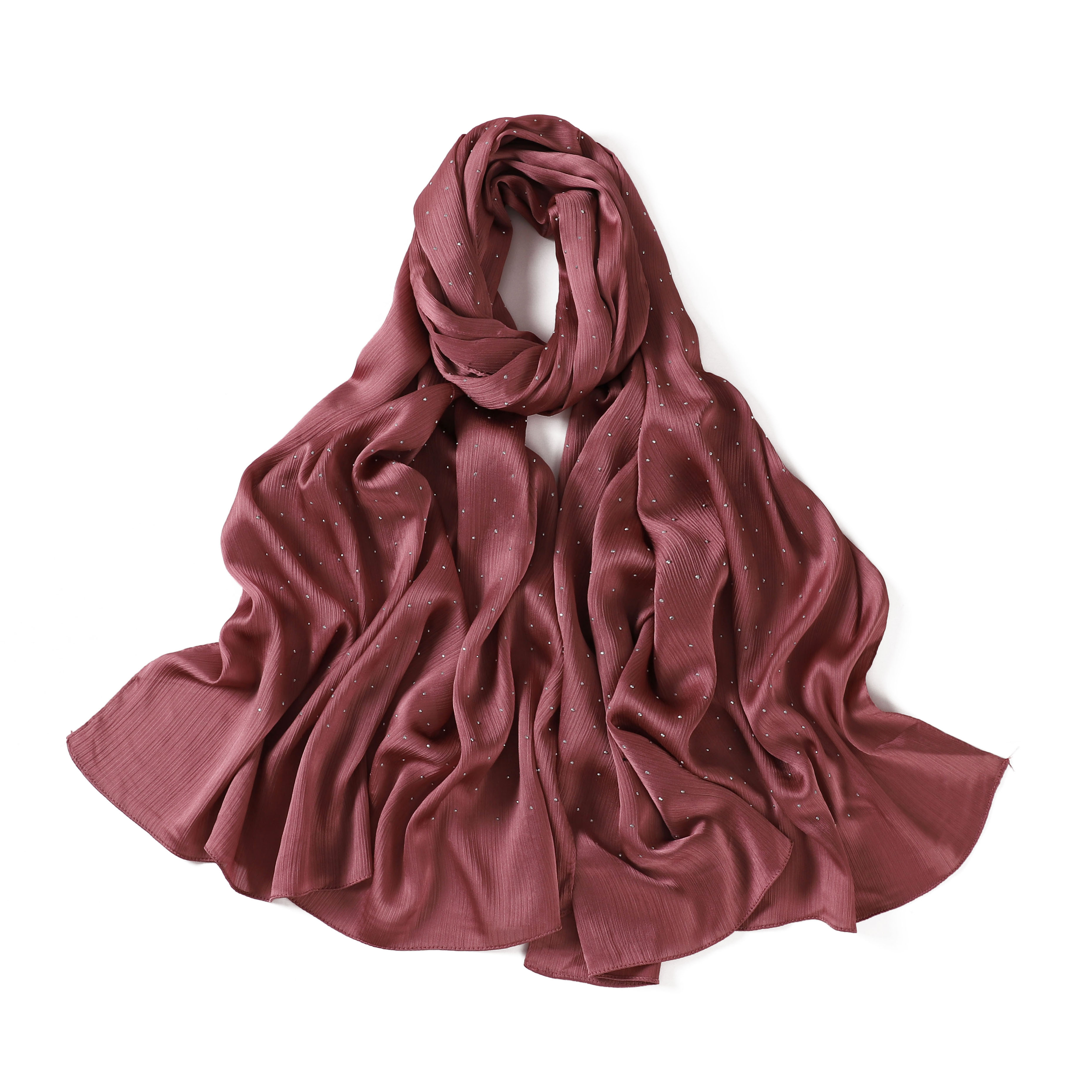 Scialle di raso con piega in pietra-#7