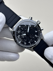 Reloj Deportivo Multifunción Negro de Lujo para Hombre con Manecillas Luminosas y Logotipo de Diseñador - Product Image 2