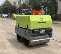 Compacteur à rouleaux portatif haute efficacité avec fonctions vibratoires pour la construction routière, mini-compacteur à rouleaux