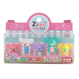 カラフルな漫画鉛筆消しゴム シミュレーション猿 動物 TPRゴム カスタム 子供用 クリエイティブDIY オフィス消しゴムセット - Product Image 5