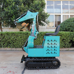 Mini-excavatrice sur chenilles EZ 09 bleue, machine compacte pour le creusement de fossés agricoles - Product Image 3