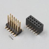 SCONDAR OEM Connecteur PCB SMD Carte-à-Carte, Pas de 1,27 mm, SMT Vertical, Double Rangée, Personnalisé, 6 Broches, Mâle-Femelle, Ensemble de Connecteurs à Têtes de Broches