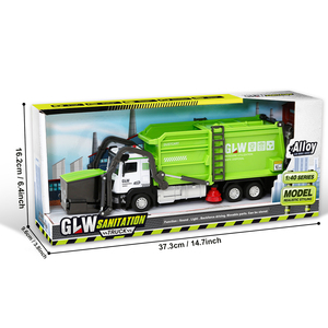 Grande <span class=keywords><strong>Camion</strong></span> della <span class=keywords><strong>Spazzatura</strong></span> <span class=keywords><strong>Giocattolo</strong></span> in Plastica con Luci e Suoni, Funzione Pull-Back, per Bambini e Ragazzi - Product Image 6