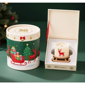 Handmade high-quality hard paper candle <b>gift</b> <b>box</b>, customizable according to needs - Product Image 5
