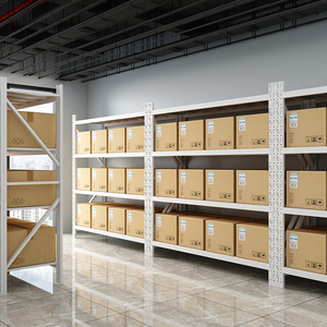 Rak Penyimpanan Logam Kokoh Tahan Air Ramah Lingkungan Dapat Disesuaikan Tahan Lama Tanpa Baut untuk Penyimpanan Gudang - Product Image 1