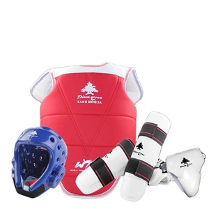 Arts martiaux <span class=keywords><strong>pas</strong></span> <span class=keywords><strong>cher</strong></span> Durable Taekwondo WTF Formation Protection Équipement Sparring Gear Set Body Protector - Product Image 1