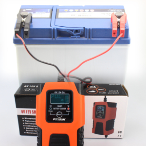 Chargeur de batterie de voiture électrique FOXSUR 12v 24v <span class=keywords><strong>2a</strong></span> pour voiture de golf automobile générale - Product Image 4