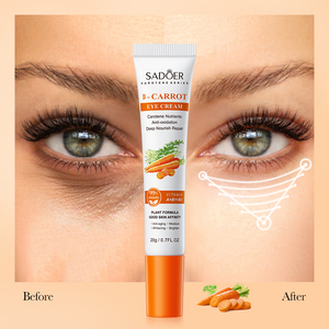 OEM SADOER Crème <span class=keywords><strong>pour</strong></span> <span class=keywords><strong>les</strong></span> <span class=keywords><strong>yeux</strong></span> aux herbes Carotte biologique naturelle Vitamine B Hydratante Anti-<span class=keywords><strong>rides</strong></span> Meilleure crème <span class=keywords><strong>pour</strong></span> <span class=keywords><strong>les</strong></span> soins oculaires - Product Image 1