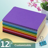 Cuaderno de bolsillo de tapa dura pequeña con cubierta de papel, de color liso, con plegado francés, 30 páginas, venta al por mayor de fábrica, en stock