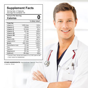 Marque privée 120 pièces Multivitamines et minéraux Softgel Vitamine <span class=keywords><strong>A</strong></span> B C <span class=keywords><strong>D</strong></span> E Capsule Énergie Compléments alimentaires - Product Image 2