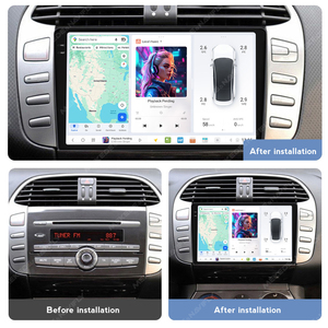 DUDUAUTO UIS7870 Radio de coche 2K UHD GPS de doble banda Multimedia Android Auto CarPlay inalámbrico para Fiat Bravo 2007 2008 2009 - 2012 - Product Image 3