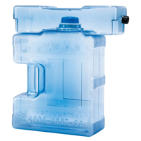 Conteneur d'eau portable en PC de qualité alimentaire, seau d'extérieur avec couvercle hermétique multi-usages, valve d'air et poignée pour les voyages en voiture