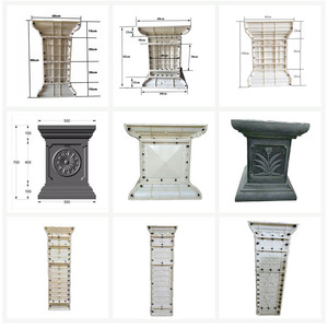 แม่พิมพ์ฐานเสาคอนกรีตตกแต่งสำหรับตกแต่งบ้าน - Product Image 6