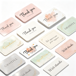 50 pz/borsa 5*9cm Biglietti da Visita Scrivibili All'ingrosso in Carta Artistica per Supportare la Mia Piccola Impresa, Decorazione per Confezioni Regalo - Product Image 1