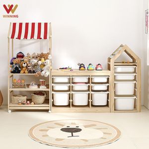 Armarios Montessori para <span class=keywords><strong>Niños</strong></span>, Almacenamiento de Juguetes, Muebles de Madera para Guardería, Jardín de Infancia, Organización de Juguetes, Sala de Juegos - Product Image 1