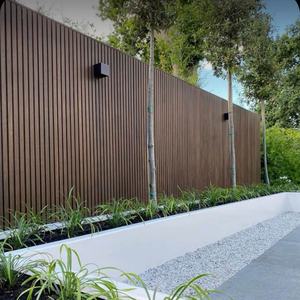 Всепогодная наружная Водонепроницаемая огнеупорная панель из ПВХ из древесного ореха - Product Image 1