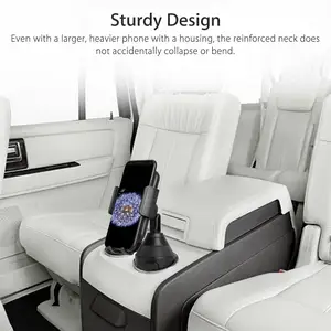 कार के लिए कप होल्डर फोन माउंट, कार कप होल्डर फोन माउंट 360 डिग्री रोटेशन सेल फोन होल्डर सभी स्मार्टफोन के साथ संगत