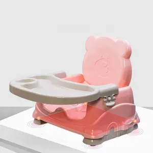 Klapp Baby Kinder Dinning Stuhl Kunststoff Kinder Fütterung Baby Tisch und Stuhl Tragbare Kleinkind Booster Sitz
