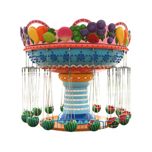 Vente d'usine Fairground enfants pastèque chaise volante kiddie manèges fruits chaise volante tour - Product Image 5