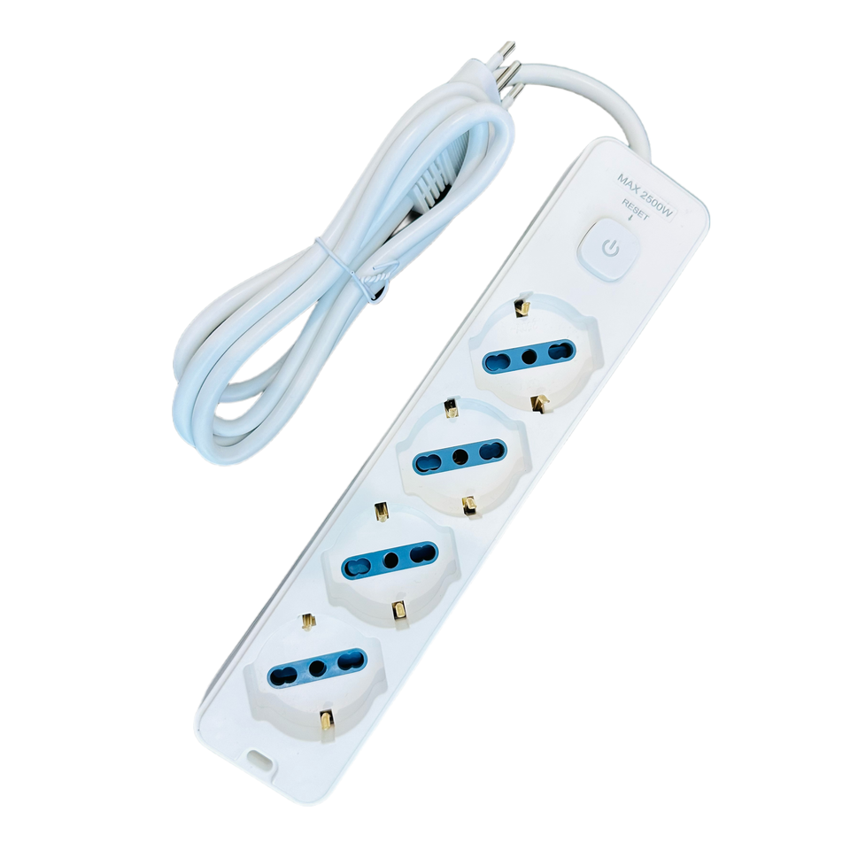 Italian Row Models 10A Italy Socket 4-Position Italian Row Plug Switch 4 Outlet Electrical ...