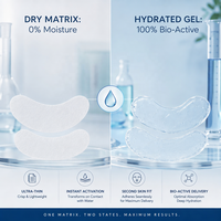 Nouvelles patchs oculaires en fibres de biocellulose CMC qui se transforment instantanément en masque gelée après absorption de liquide