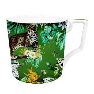 Ensemble d'assiettes en céramique, motif Jungle, tigre, Lemur, Catta, vaisselle en porcelaine, os coloré, nouveau Design, <span class=keywords><strong>2022</strong></span> - Product Image 4