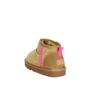 Fornarina Girls' Low Ankle Boots Camel 124AK0272 Soft Suede Winter Wear - Product Image 2