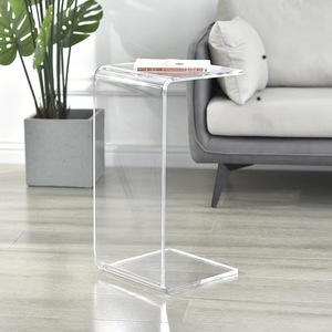 Meja Kopi Akrilik Transparan Desain Modern Sederhana Ruang Tamu Sofa Rak Pajangan Bentuk U Kecil Tinggi Kustomisasi Portabel - Product Image 5