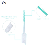 Fil dentaire YN avec brosses en polyester doux et saveur menthe, emballé individuellement, pointes effilées pour appareils dentaires