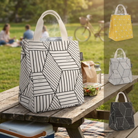 Sac isotherme portable réutilisable pour femme, idéal pour le déjeuner – Meilleure vente