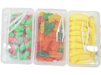 HALAL Groothandel Zakverpakkingen Banaanvormige Gummies 18g/stuk Kauwbaar Fruit Smaak Suiker Aanpasbare Snoepjes