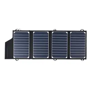 22W Outdoor Solar Opvouwbare Tas Met Beugel Dual Usb Uitgang Sunpower Snelle Opladen Zonnelader
