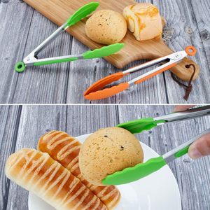 Ustensiles de cuisine, pinces de cuisine, pinces en silicone pour la cuisson, pinces de cuisine tribales avec silicone - Product Image 5